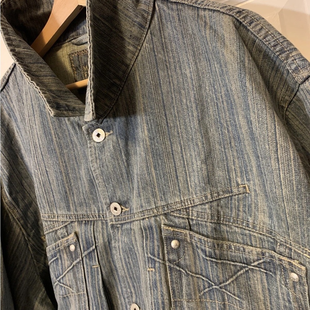 Vintage‎ Girbaud mens Sz XXL jacket Stylish Blue Denim Jacket rare